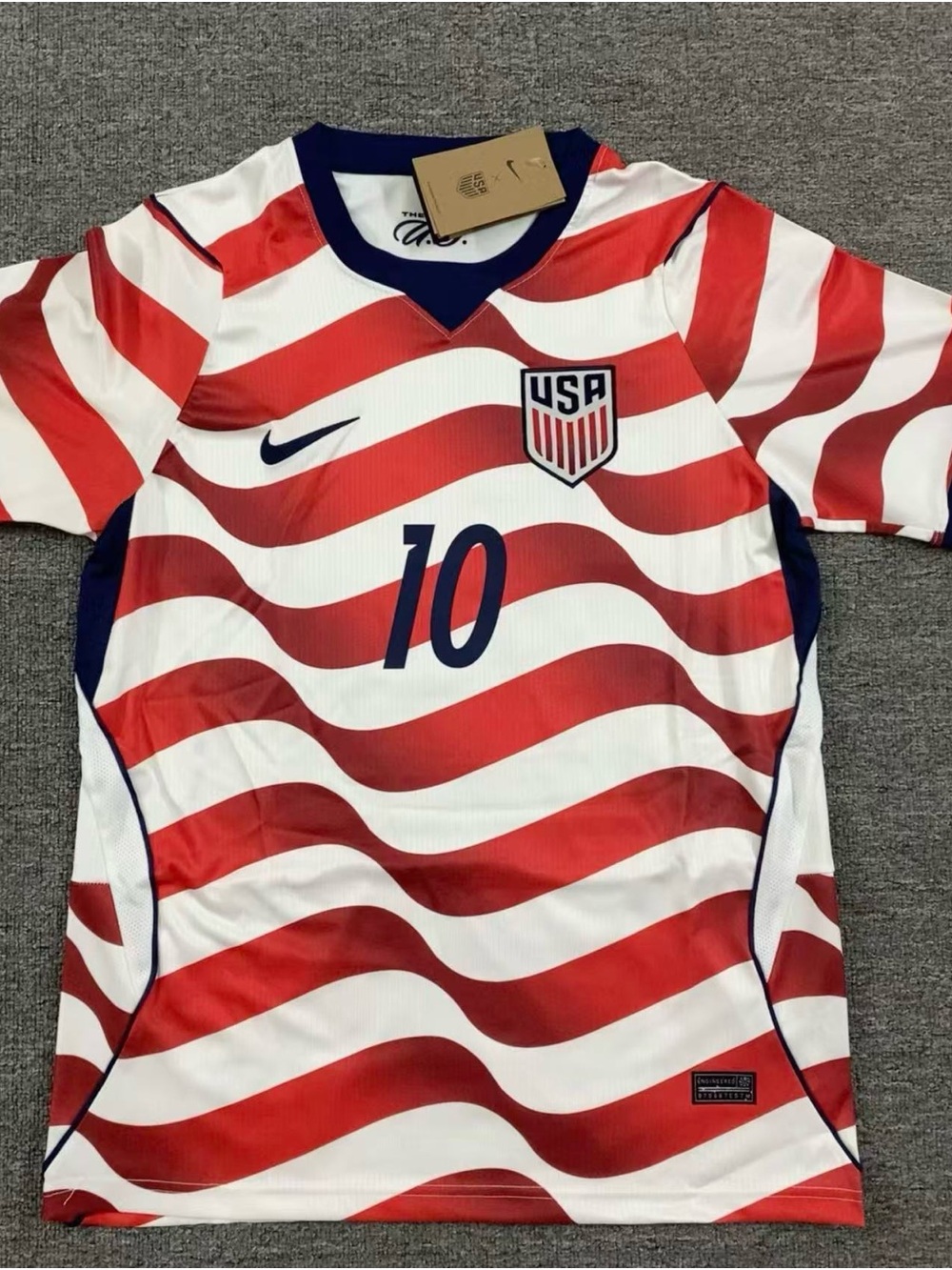 USA Red White #10 Soccer Fan Jersey 2026 World Cup Men’s M